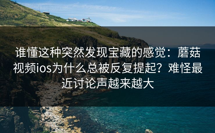 谁懂这种突然发现宝藏的感觉：蘑菇视频ios为什么总被反复提起？难怪最近讨论声越来越大