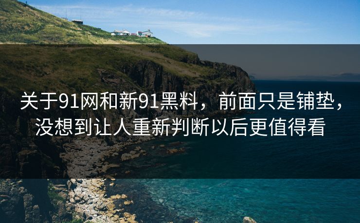关于91网和新91黑料，前面只是铺垫，没想到让人重新判断以后更值得看